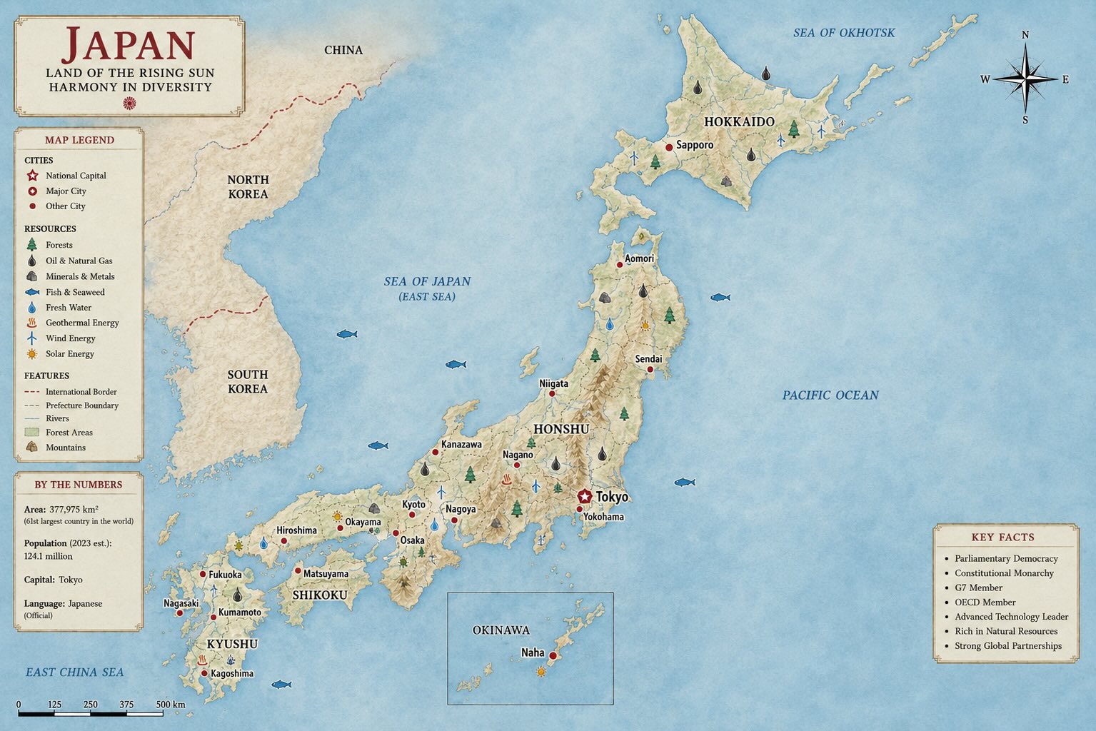 Map of Japan