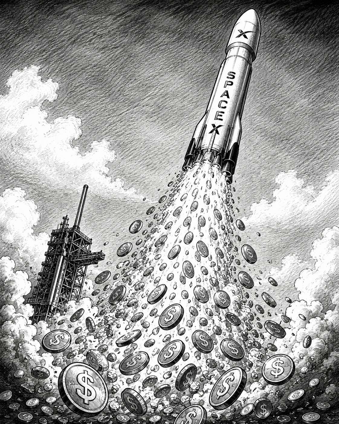 Editorial cartoon: Pennies from heaven?