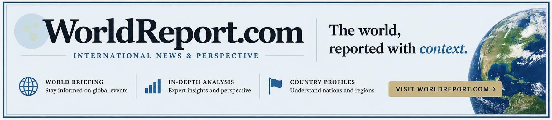 Advertisement for WorldReport.com